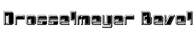 Drosselmeyer Bevel Font Image