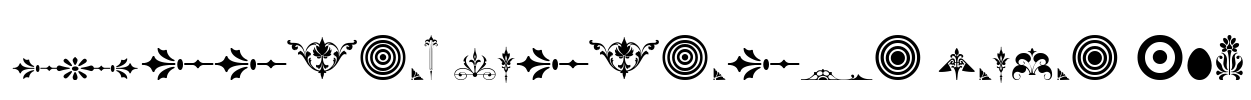 Unnamed Ornaments Series Two Font Image