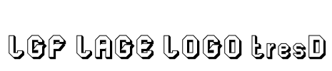 LGF LAGE LOGO tresD Font Image