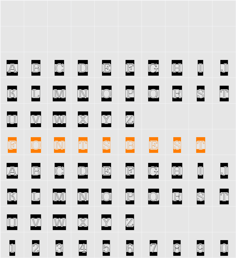 a_NoterCmB&W Character Map