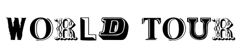 World Tour Font Image