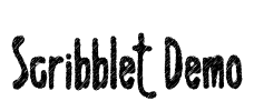 Scribblet Demo Font Image