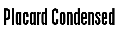 Placard Condensed Font Image