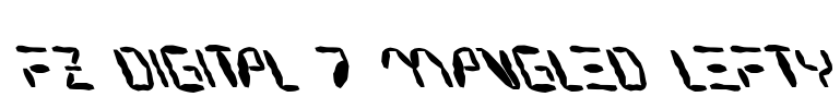 FZ DIGITAL 7 MANGLED LEFTY Font Image
