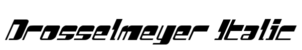 Drosselmeyer Italic