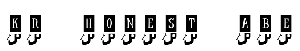 KR Honest Abe Font Image