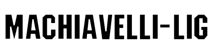 Machiavelli-Lig Font Image