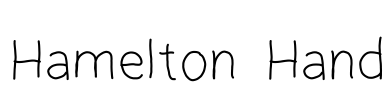 Hamelton Hand Font Image