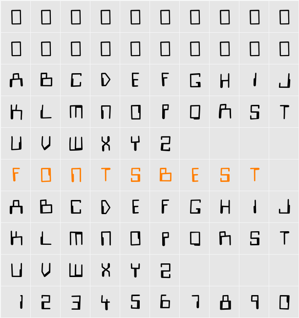 Look Sir, Droids Character Map