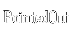PointedOut Font Image
