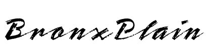 BronxPlain Font Image