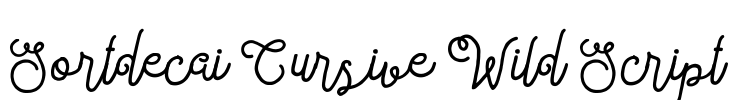 Sortdecai Cursive Wild Script
