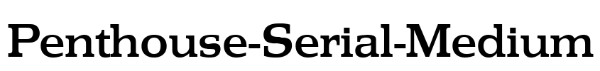 Penthouse-Serial-Medium Font Image