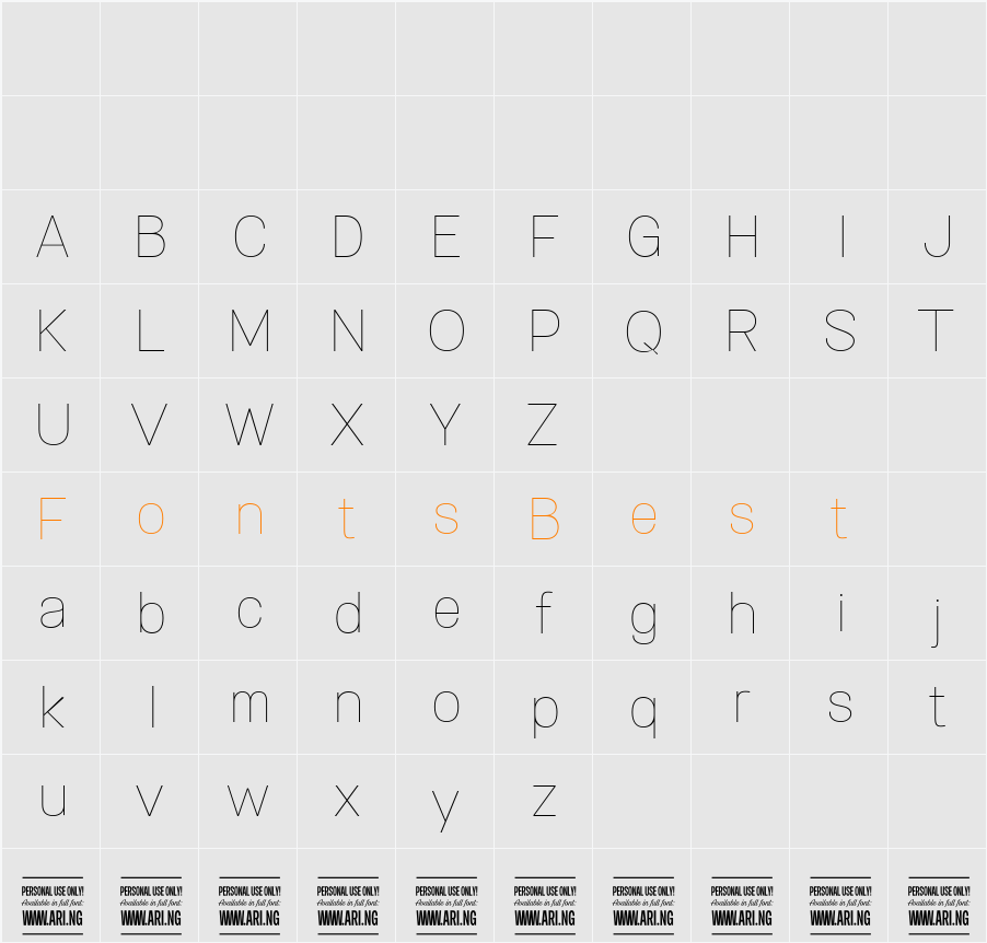 Specify PERSONAL Normal Character Map