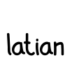 latian Font Image