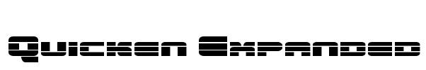 Quicken Expanded Font Image
