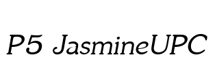 P5 JasmineUPC Font Image