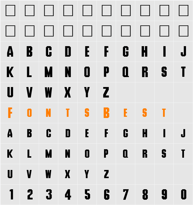 QTDeuce Character Map