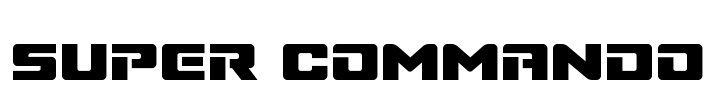 Super Commando Font Image