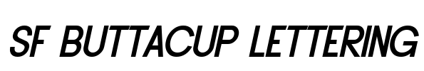 SF Buttacup Lettering Font Image