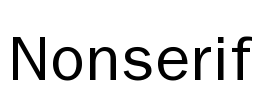 Nonserif