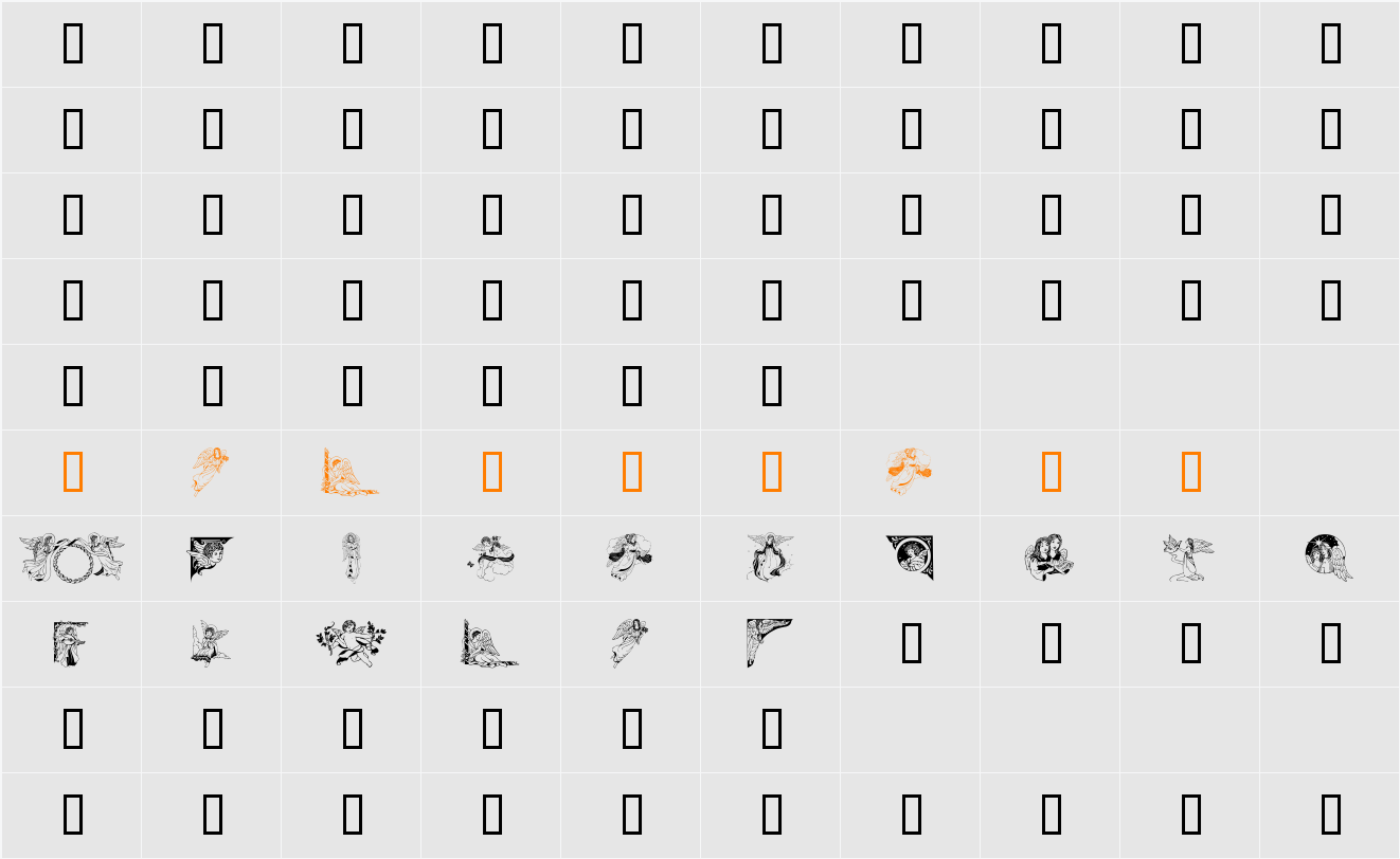 GE Angels III Character Map