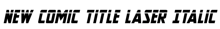 New Comic Title Laser Italic