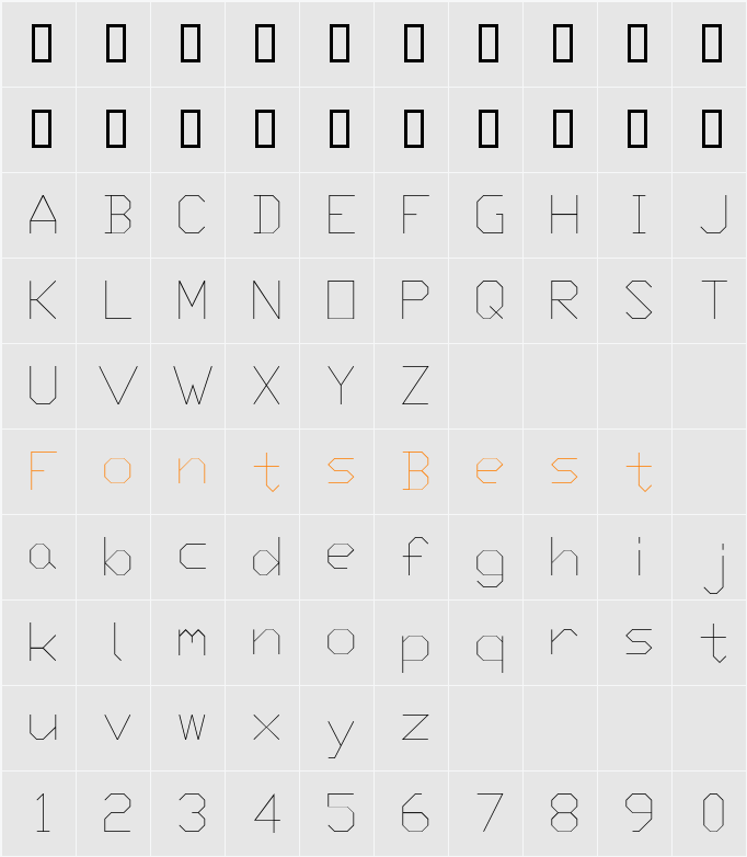 Txt Character Map