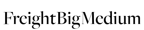 FreightBigMedium Font Image