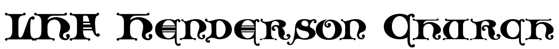 LHF Henderson Church Font Image