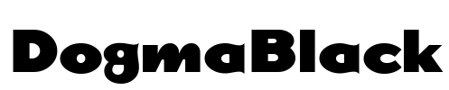DogmaBlack Font Image