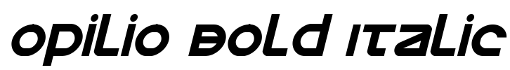 Opilio Bold Italic Font Image