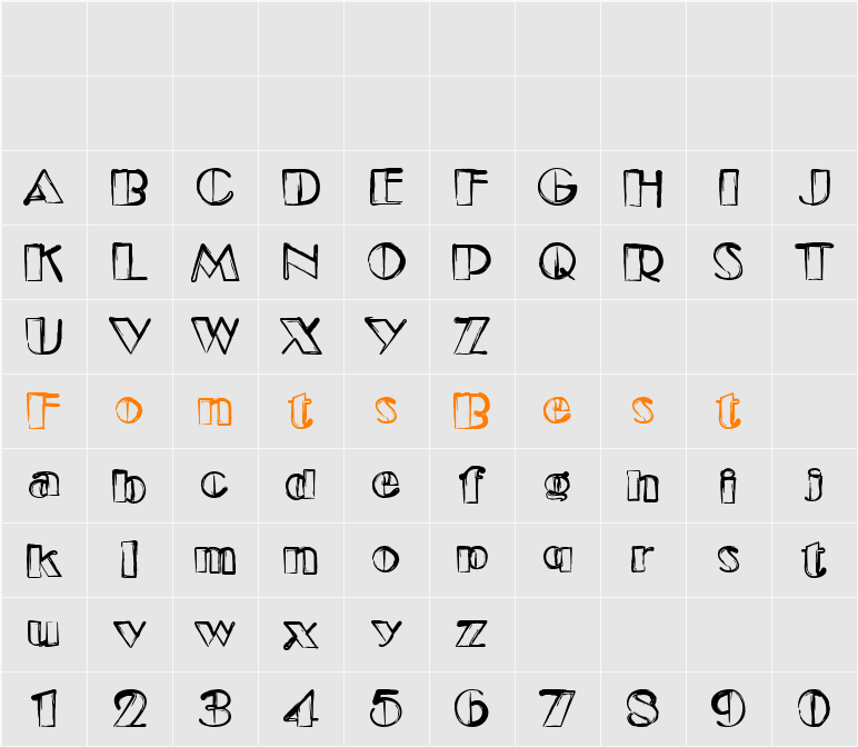 Etude Character Map