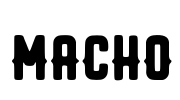 MACHO Font Image