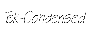 Tek-Condensed Font Image