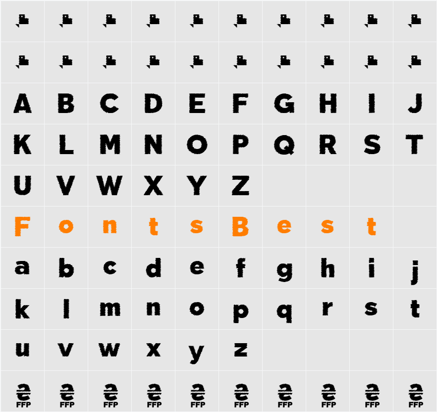 Deslucida Character Map