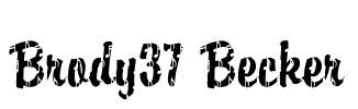 Brody37 Becker Font Image