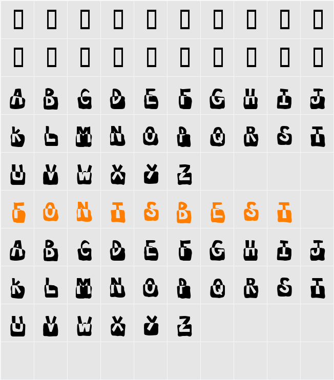 JI-Slutty Character Map
