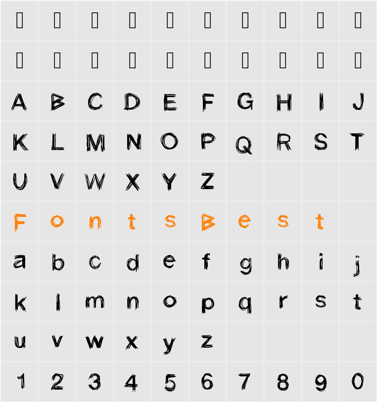 Stroke Character Map