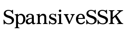 SpansiveSSK Font Image