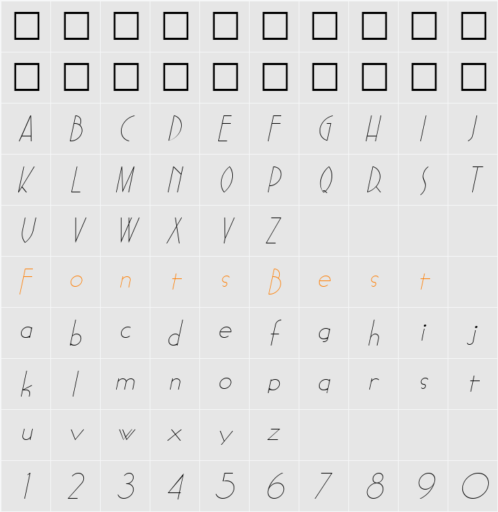 Sadelle Character Map