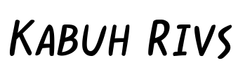 Kabuh Rivs Font Image
