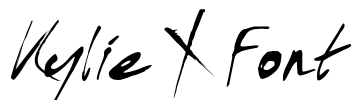 Kylie X Font Font Image