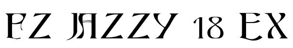FZ JAZZY 18 EX Font Image