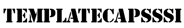 TemplateCapsSSi Font Image