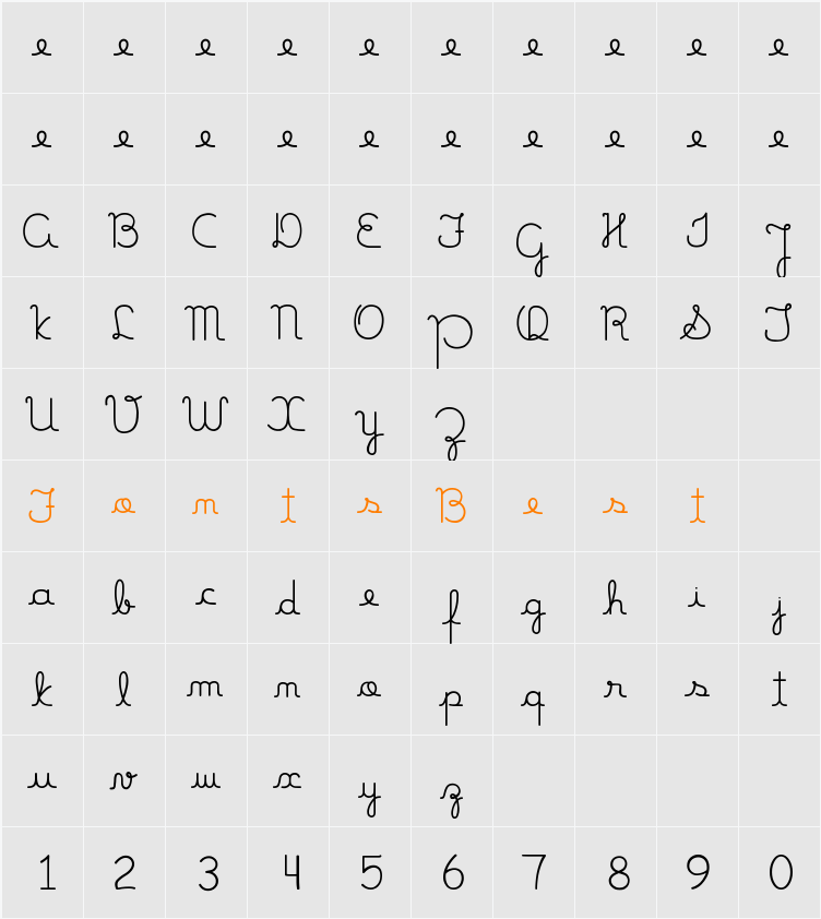 MamaeQueNosFaz Character Map