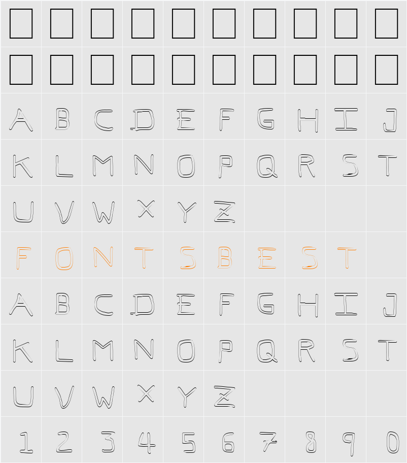 Pfvvbf7o Character Map