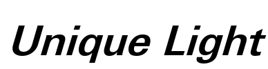 Unique Light Font Image