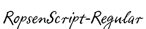RopsenScript-Regular Font Image