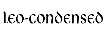 Leo-Condensed Font Image